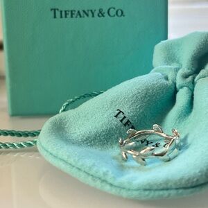 Tiffany Olive Leaf Ring Size 7